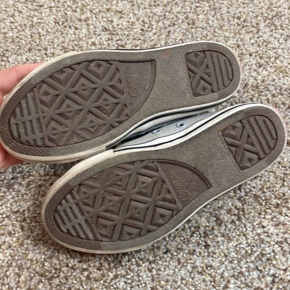 Converse All Star Girls Double Tounge Grey and Rainbow Size 1 - Picture 6 of 8